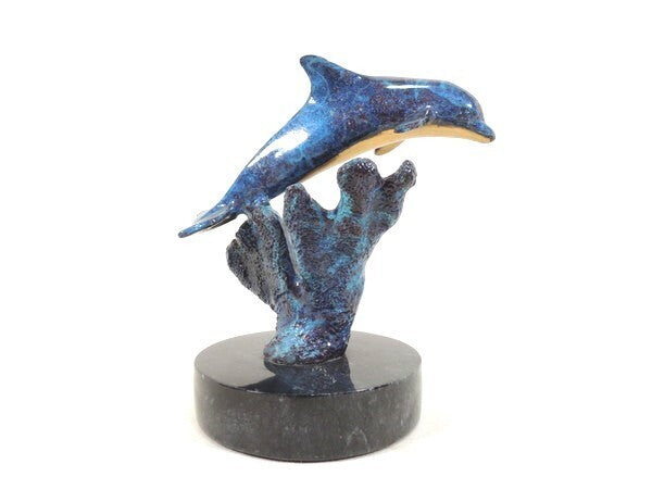 Christian Lassen Bronze Sculpture "Dolphin" Signed Limited Edition 1993