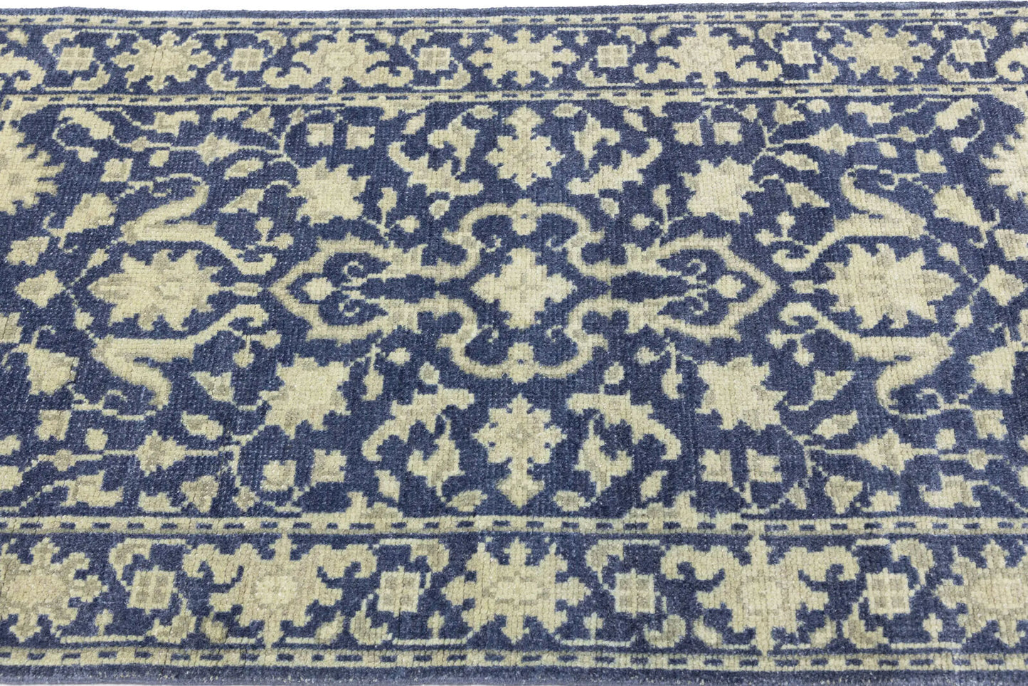 3X5 Ft Transitional Oriental Rug Muted Floral