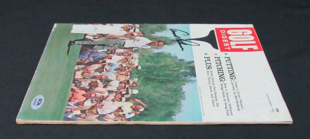 Arnold Palmer Signed/Auto September 1962 Golf