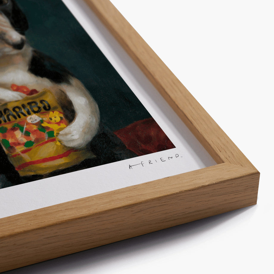 Alison Friend - Dog Framed Signed - Dave 2024