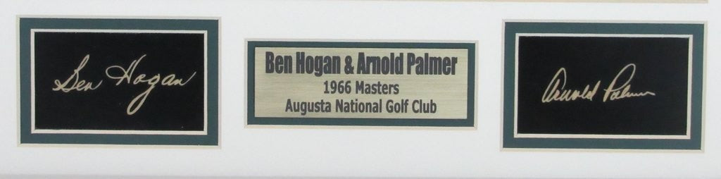 Arnold Palmer/Ben Hogan 1966 Masters 11X14 Framed Photo W/Laser Engraved Auto
