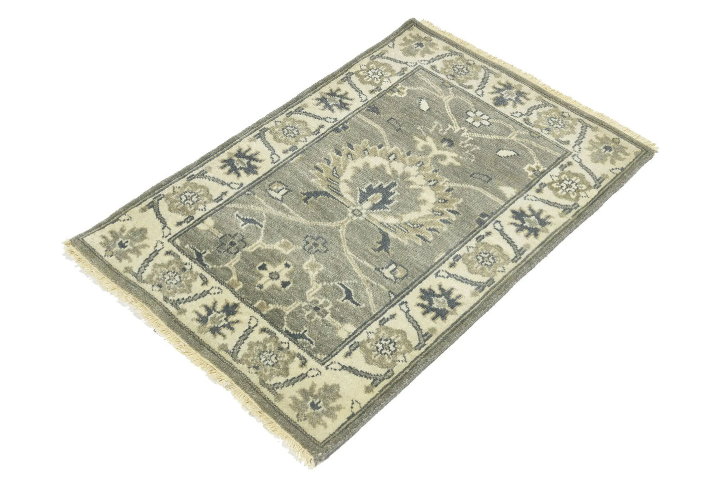 2X3 Ft Handmade Oushak Chobi Peshawar Oriental