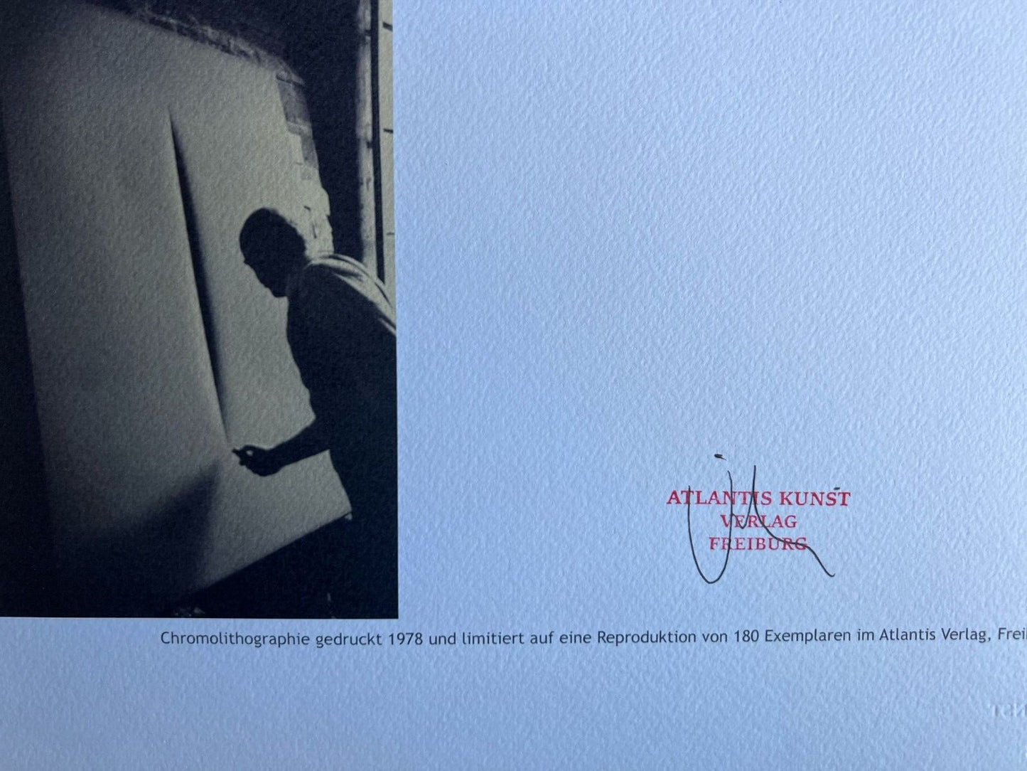 Lucio Fontana Lithograph 1978