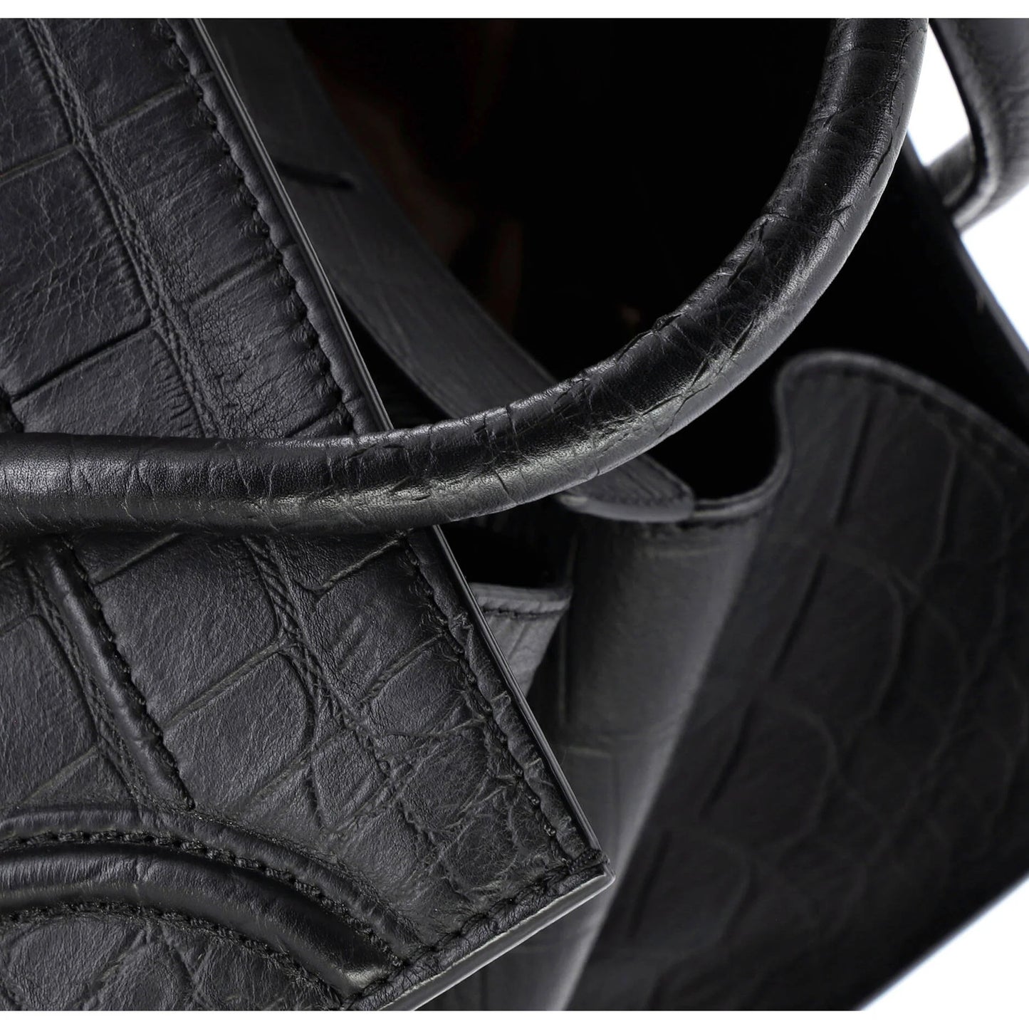 Celine Phantom Bag Crocodile Embossed Leather Medium