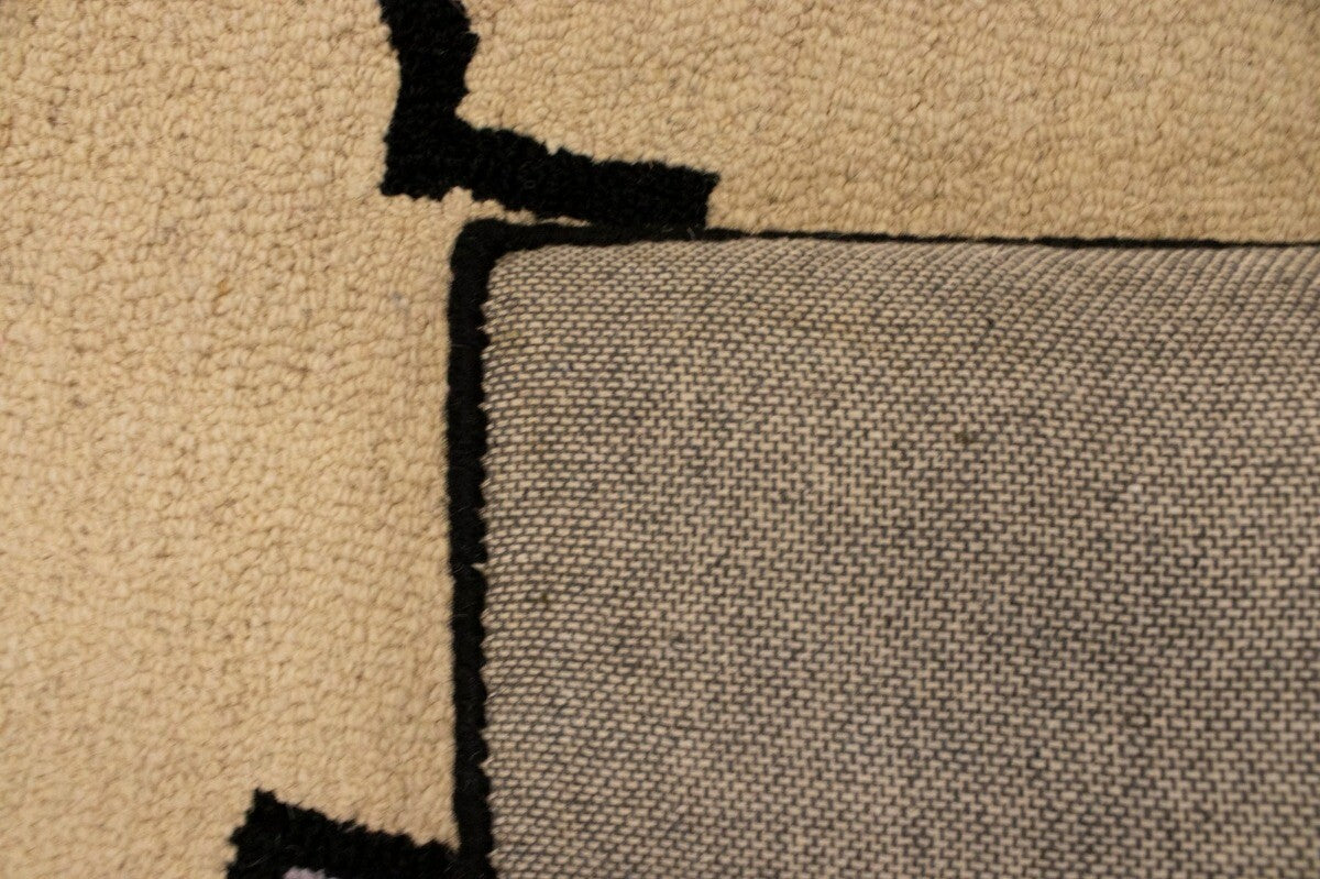 5X8 Ft Multicolored Hand-Tufted Rug Contemporary