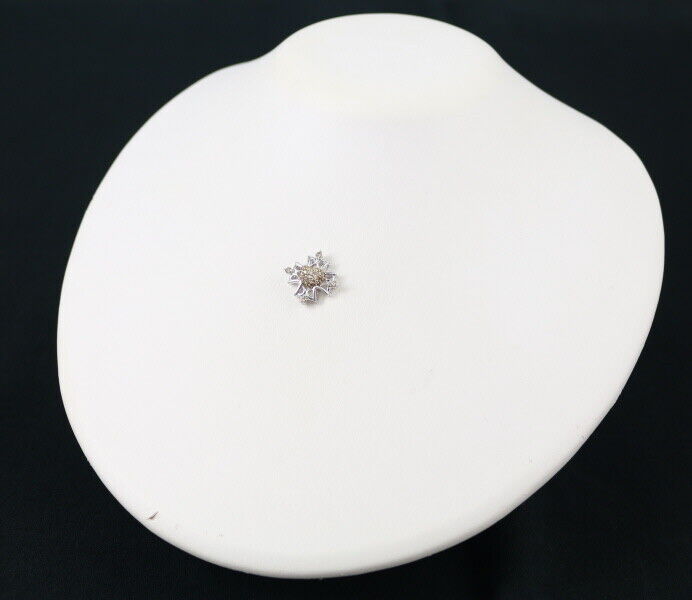 KASAHARA MASUMI Pendant Brown Diamond Paved Heart