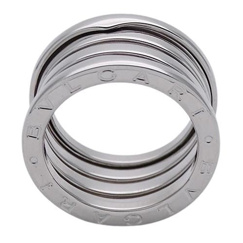 BVLGARI ring men's 750WG B-zero1 4 bands white