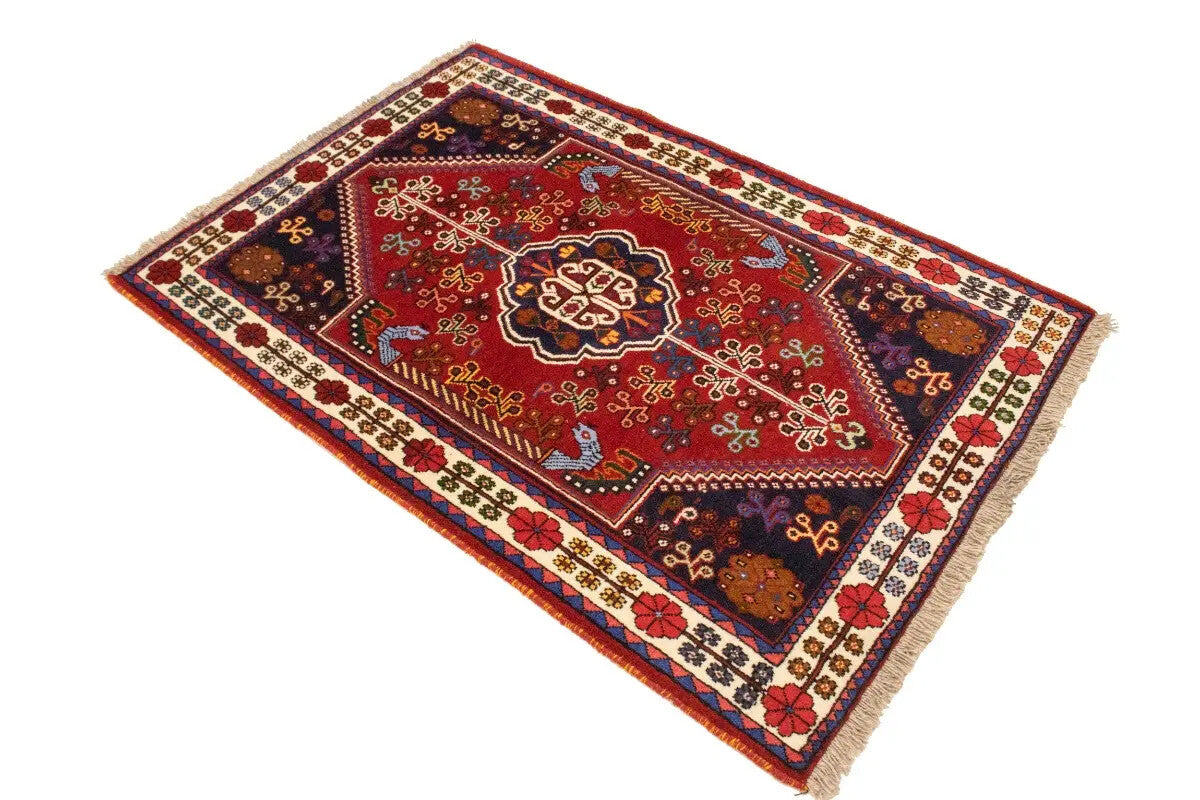 Handmade Wool Tribal Oriental Rug Equestrian