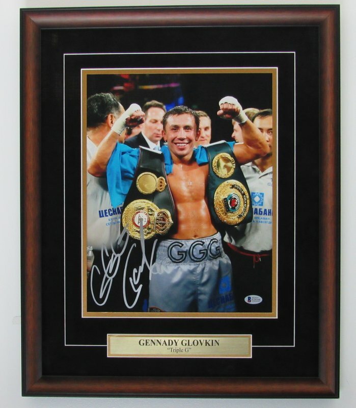 Gennady Glovkin "Triple G" Signed Framed 11X14