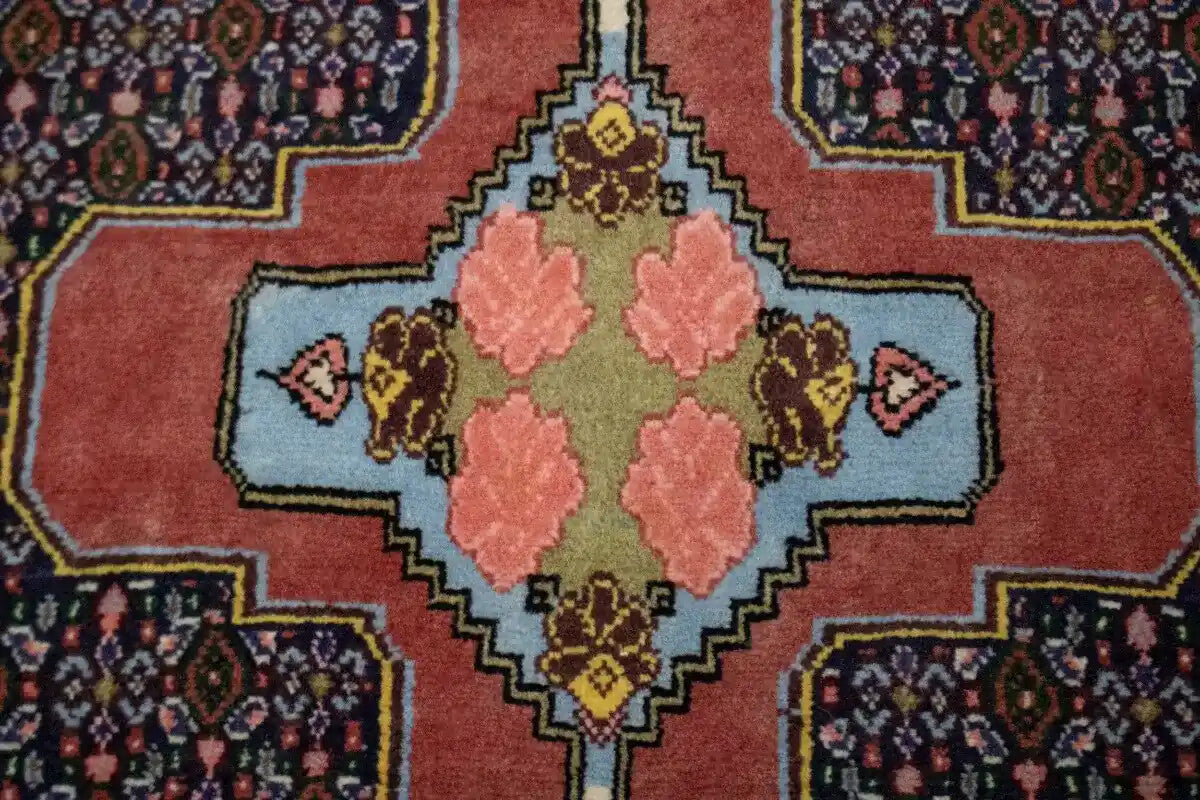 3X13 Ft Vintage Wool Oriental Runner Rug Floral