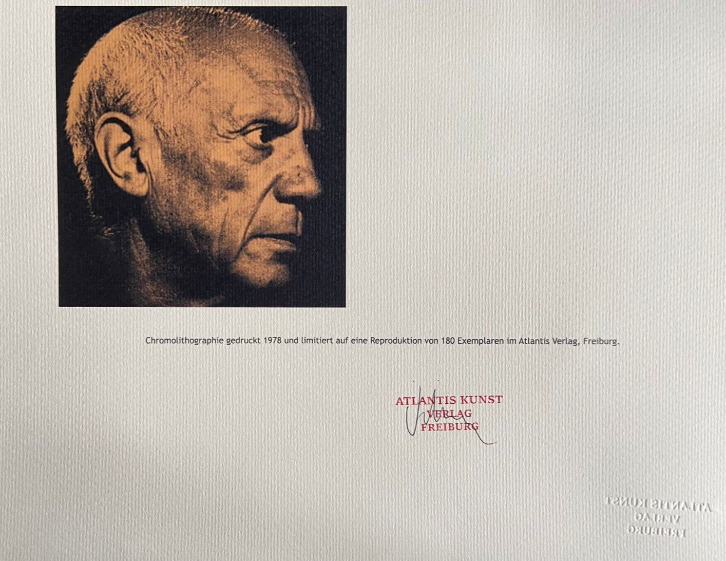 Pablo Picasso Lithograph Coa Signed In Pen