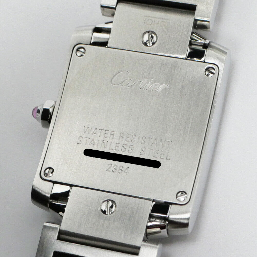 Cartier Tank Franaise Sm W51028Q3 Pink Ladies Used Watch #121913
