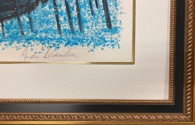 Andre Brasilier Signed Original Lithograph Venice