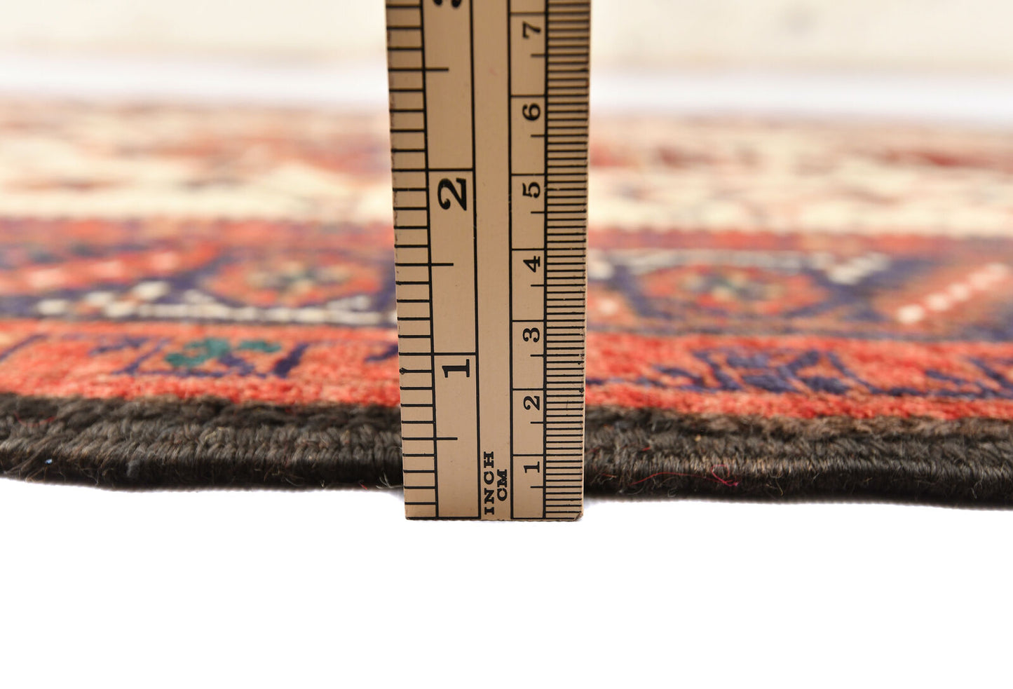 Vintage Hand-Knotted Tribal Runner Rug Wool