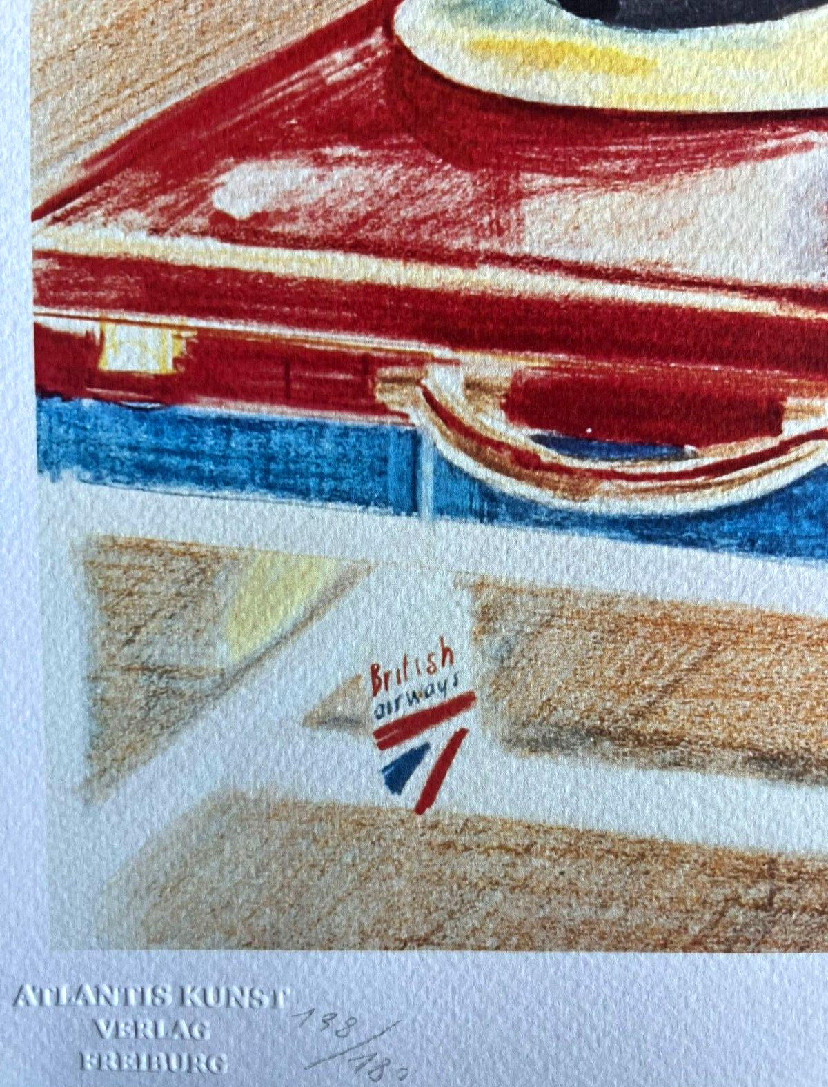 David Hockney Lithograph From A Painting "Bombay"