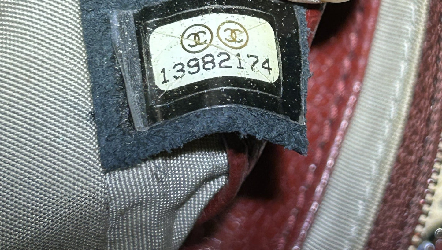 Chanel Half Moon Wallet On Chain Caviar