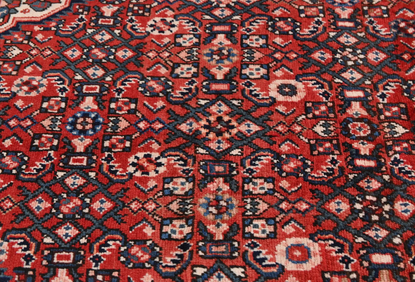 Red Vintage Hand-Knotted Tribal Rug 5X9 ft Farmho