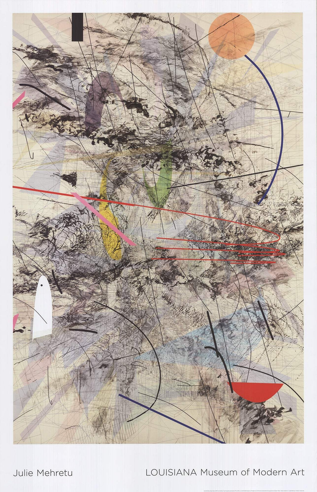 Julie Mehretu Easy Dark " Offset Lithograph