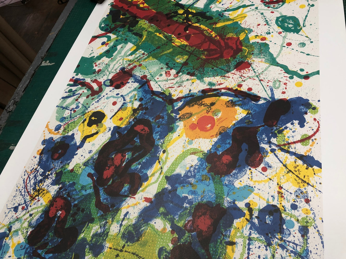 Sam Francis Untitled Sf-341 " Poster Modernism Multicolor, Gold