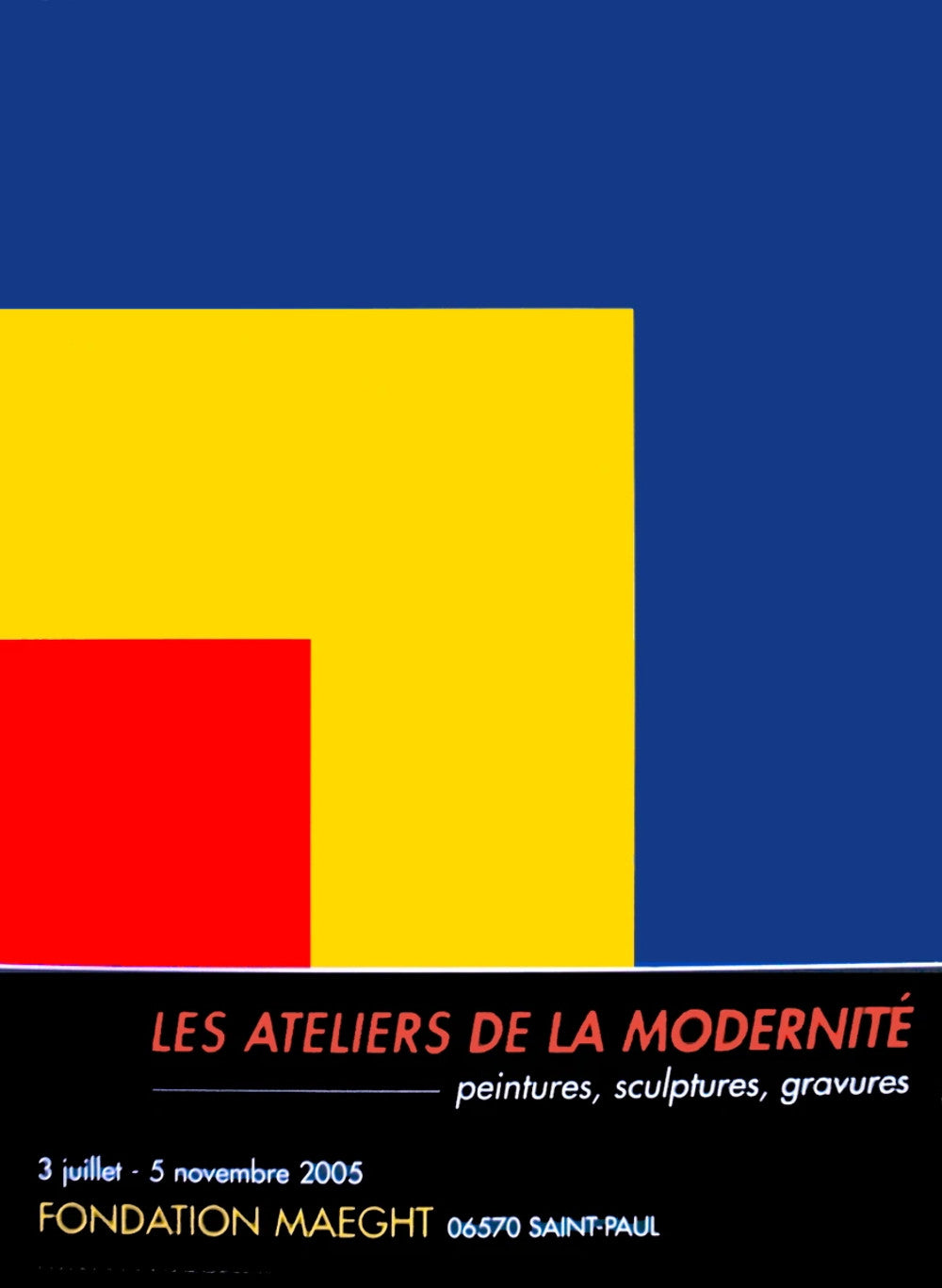 Ellsworth Kelly Red, Yellow, Blue " Poster Minimalism Red, Yell