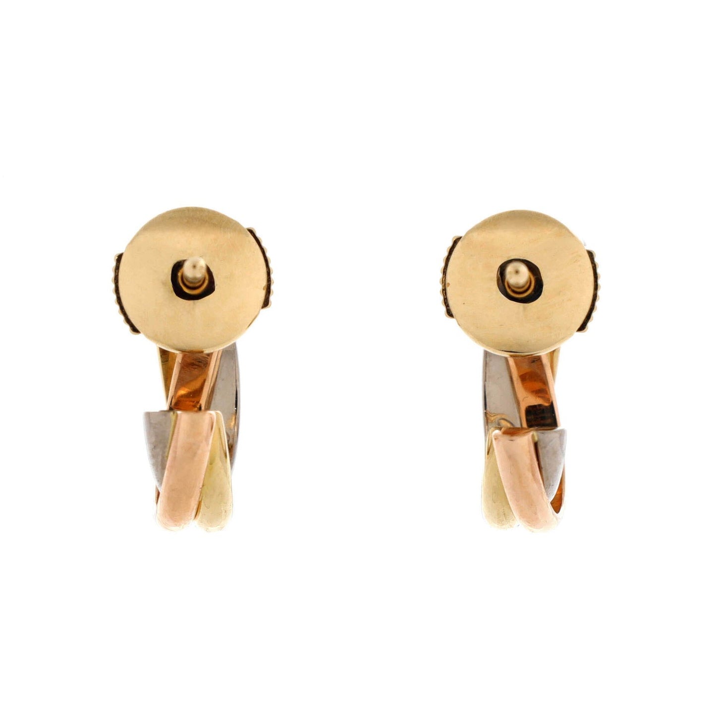 Cartier Trinity Hoop Earrings 18K Tricolor Gold 13Mm