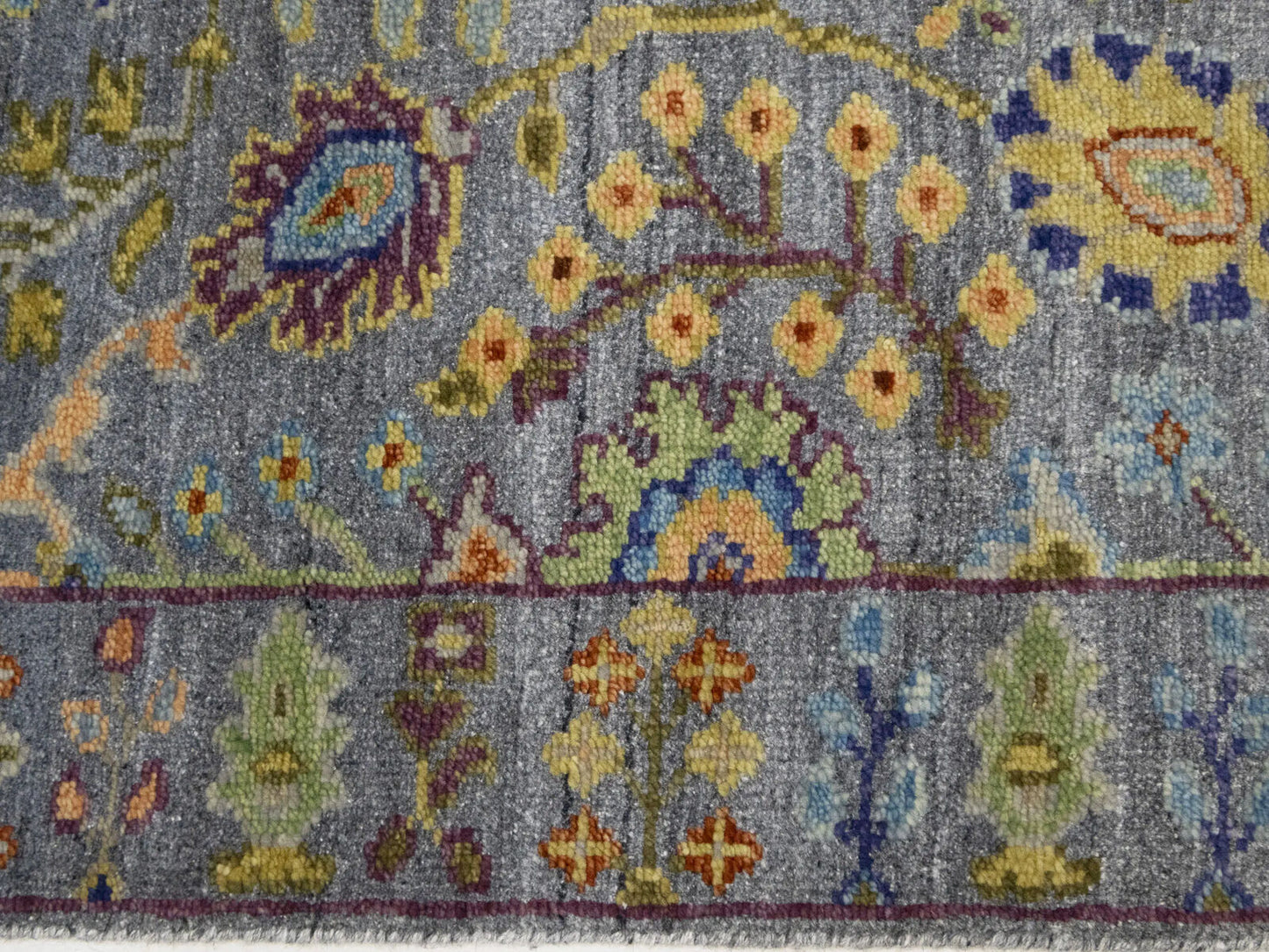 Handmade Tree Of Life Floral Runner Rug Oushak