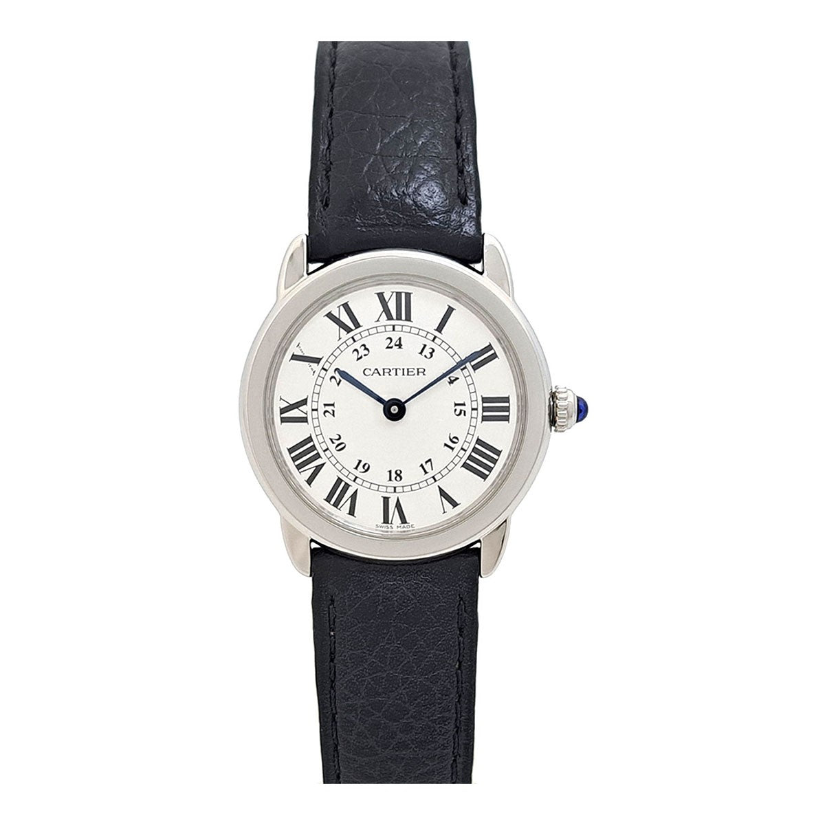 Cartier Rondo Solo Sm Wsrn0019 Silver Case Size 29Mm Ladies Used Watch #61130