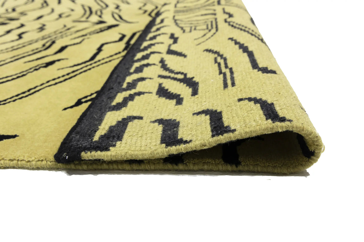 Handmade Nepali Wool Oriental Rug Modern Tribal