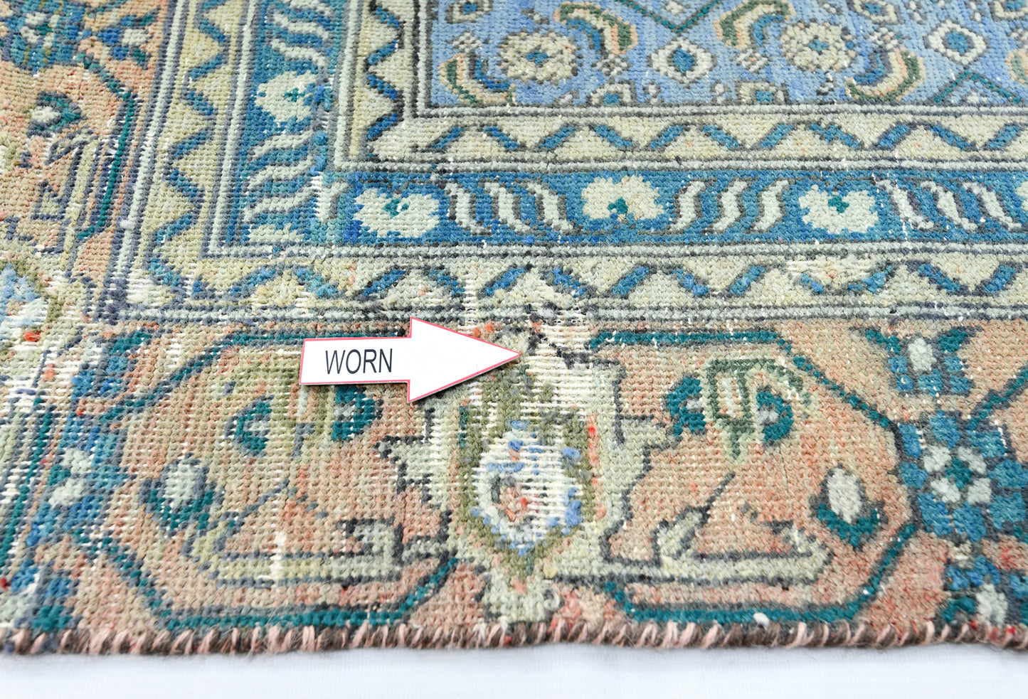 6X9 Ft Semi-Antique Distressed Vintage Oriental