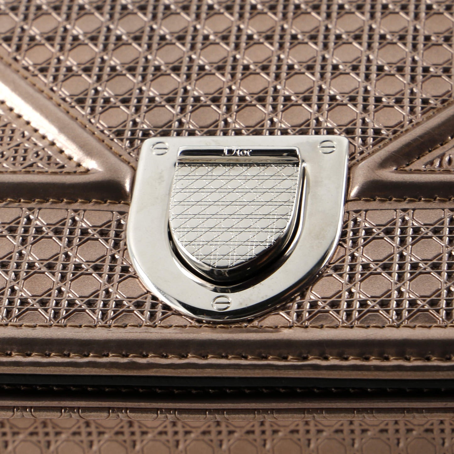 Christian Dior Diorama Flap Bag Cannage Embossed Calfskin Medium
