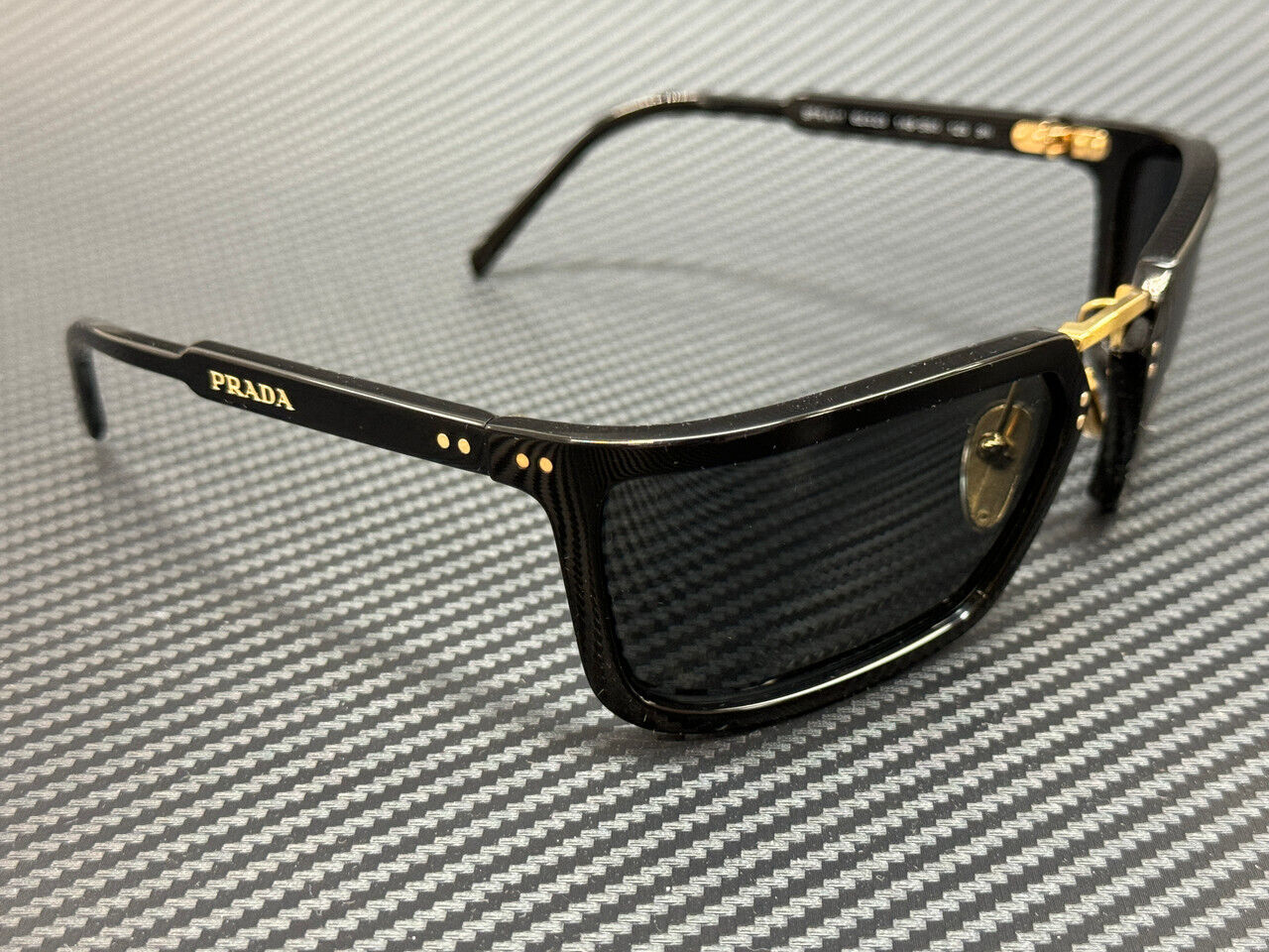 Prada Pr A11S 1Ab5S0 Black Dark Grey Men'S 62 Mm