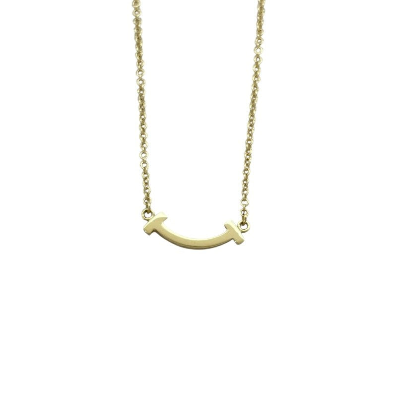 Tiffany & Co. T Smile Mini Necklace Gold 750