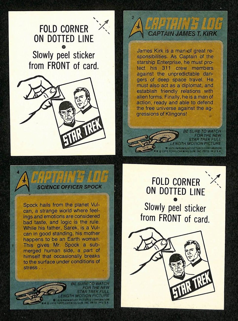 1976 Topps Star Trek Complete (88) Card Set With Stickers (22) 197416