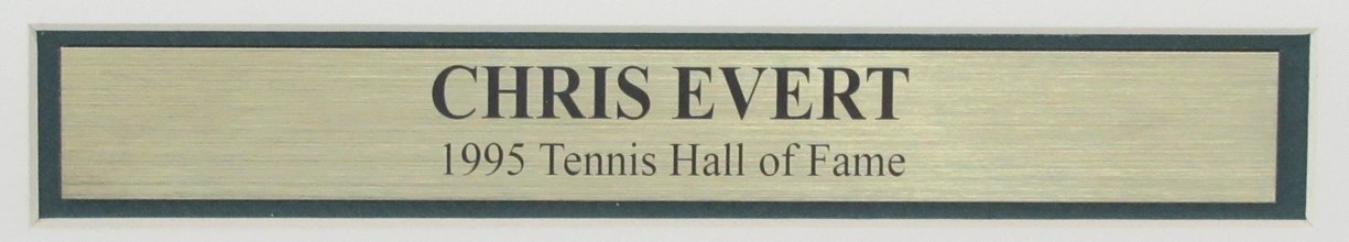 Chris Evert Autographed 16X20 Photo Tennis Champ