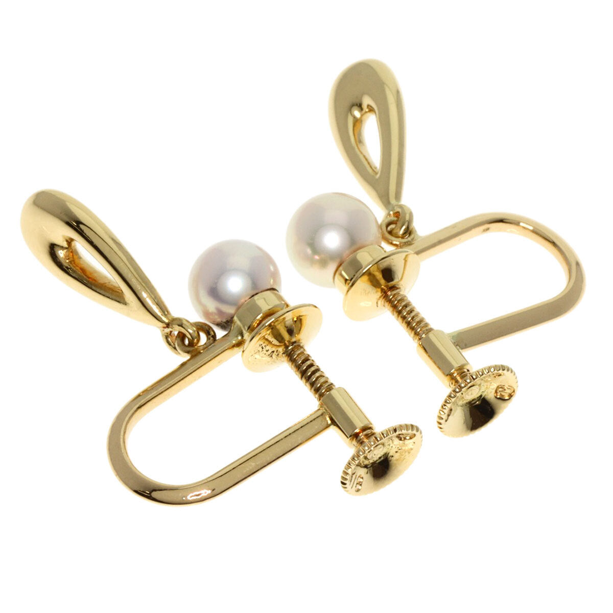 Mikimoto Earring Pearl Pearl K18 Yellow Gold