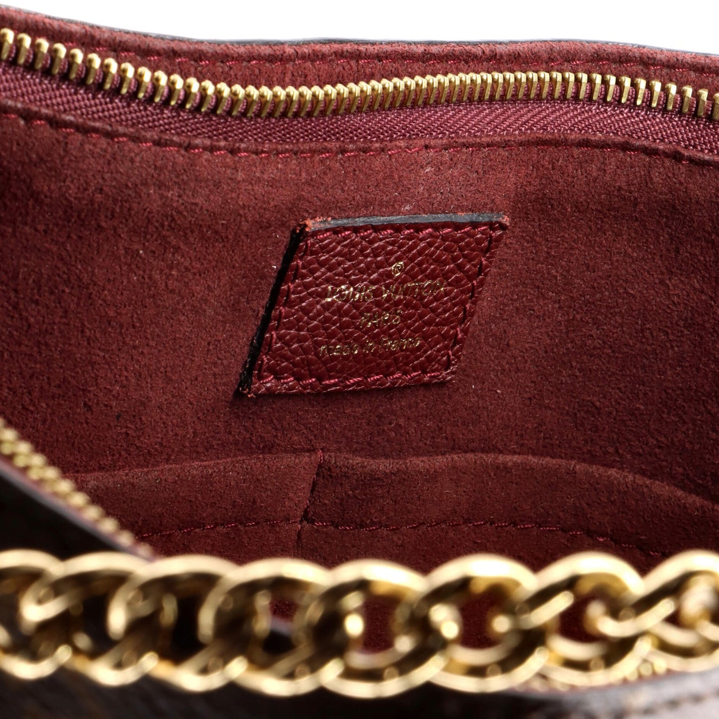 Louis Vuitton Surene Handbag Monogram Canvas With Leather Mm