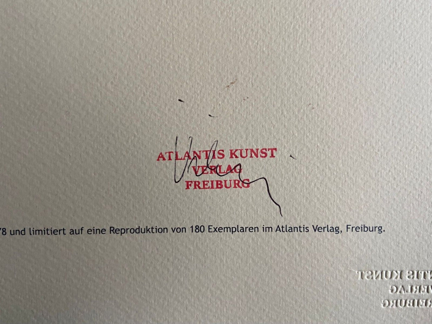 Mark Rothko Lithograph Coa Signature Stamp