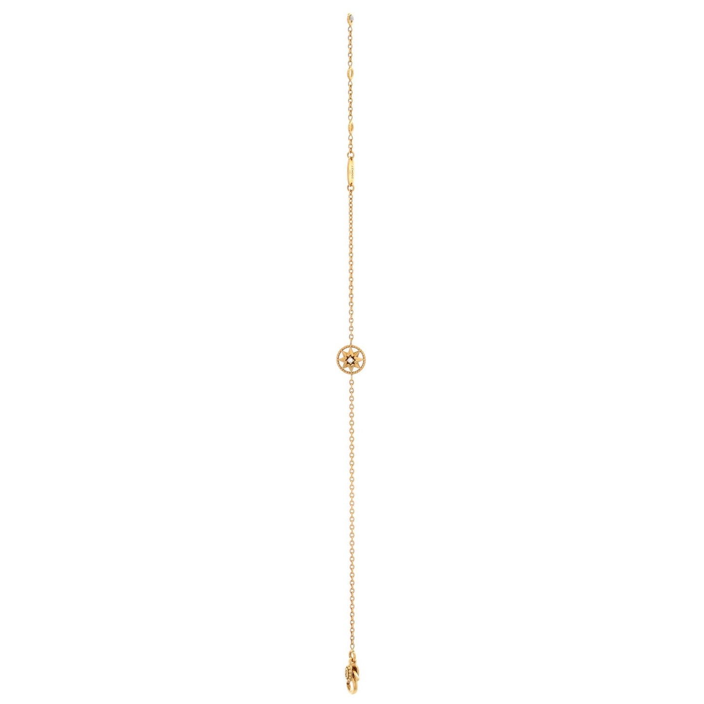 Christian Dior Rose Des Vents Bracelet 18K Yellow Gold With Diamond Xs