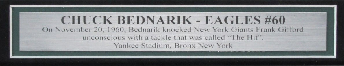 Chuck Bednarik Eagles "Knock Out"