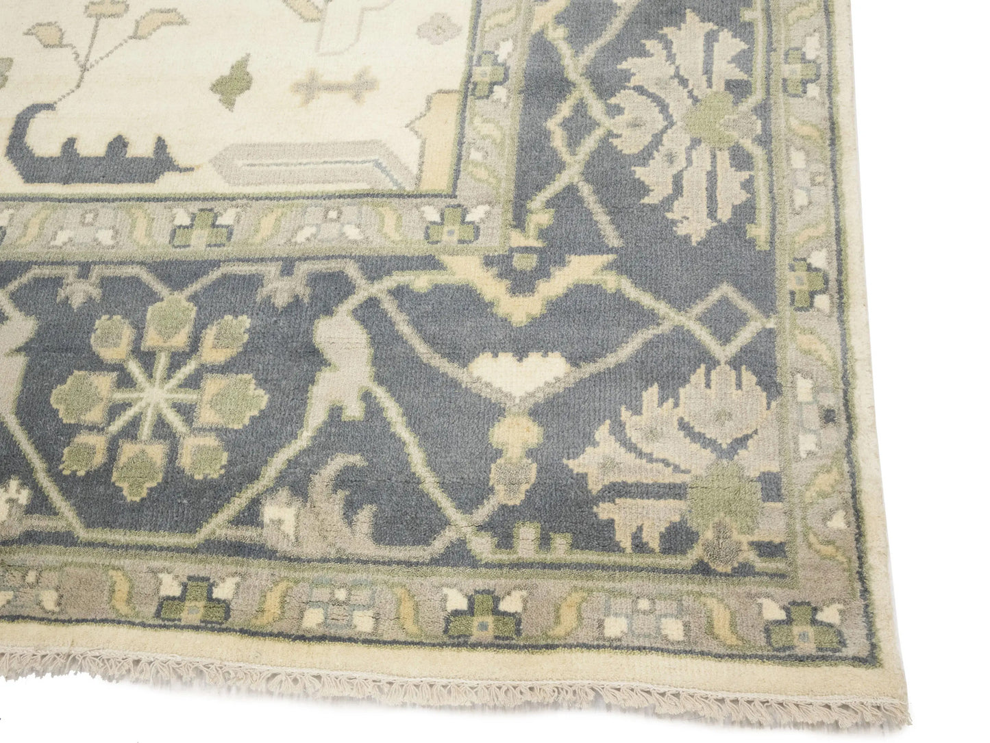 Handmade Extra Large Oushak Oriental Rug Cream