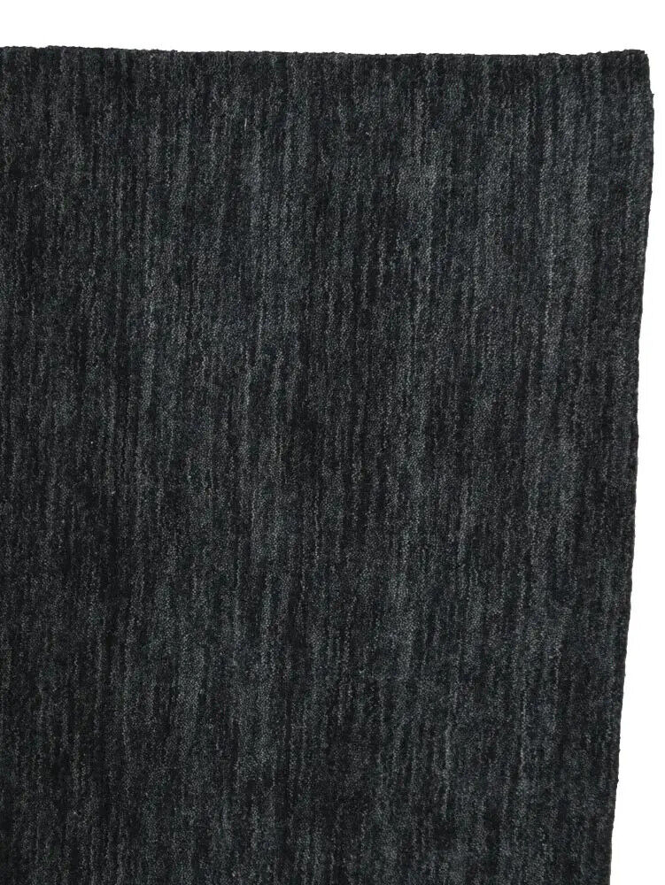 Charcoal Solid Hand-Loomed 4X6 Gabbeh Wool Rug