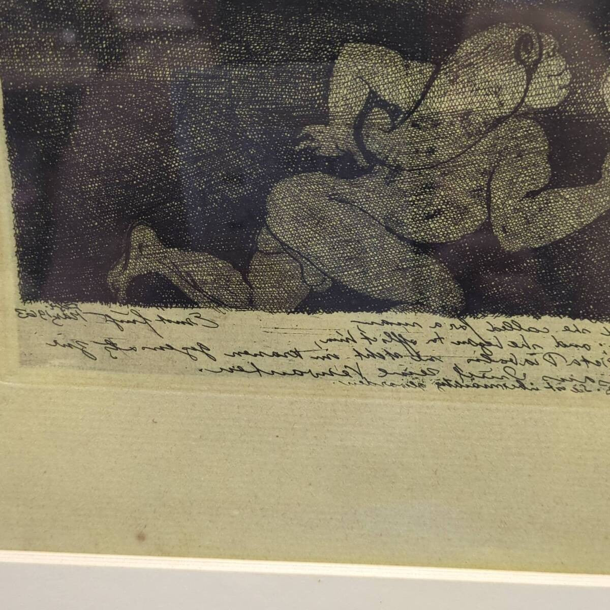 Ernst Fuchs Signed Etching "Samson Und Delila" 1967 From Samson Zyklus Framed