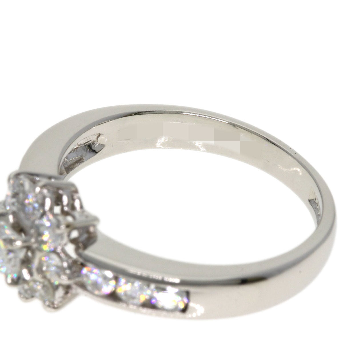 0.13ct Diamond Ring Platinum PT900 3.7g