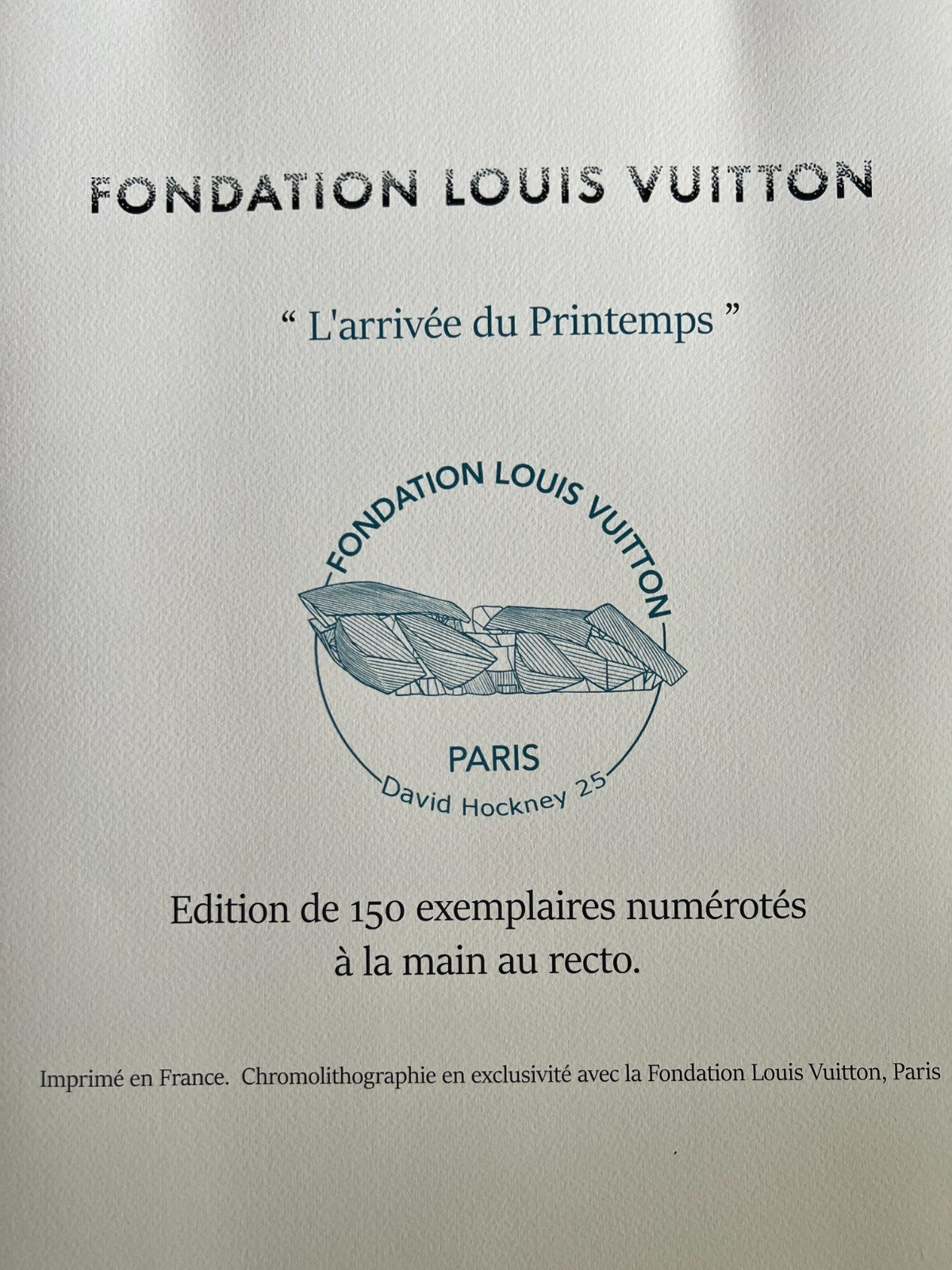 David Hockney Lithograph Coa Signed Op Numbered A Hand Limited & ^