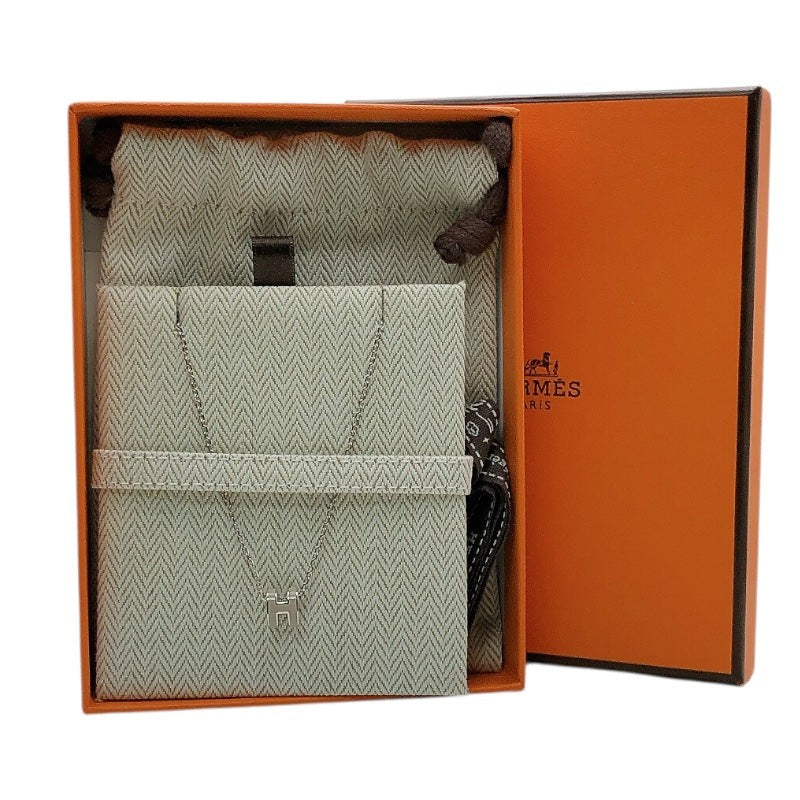 Hermes Pop H Mini Marquise Necklace Metal