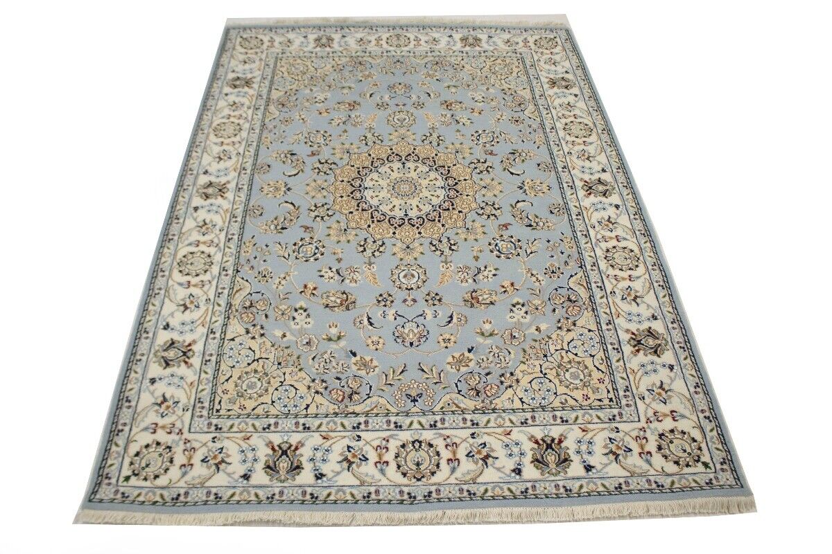 5X7 Ft Handmade Indo-Nain Classic Floral Style