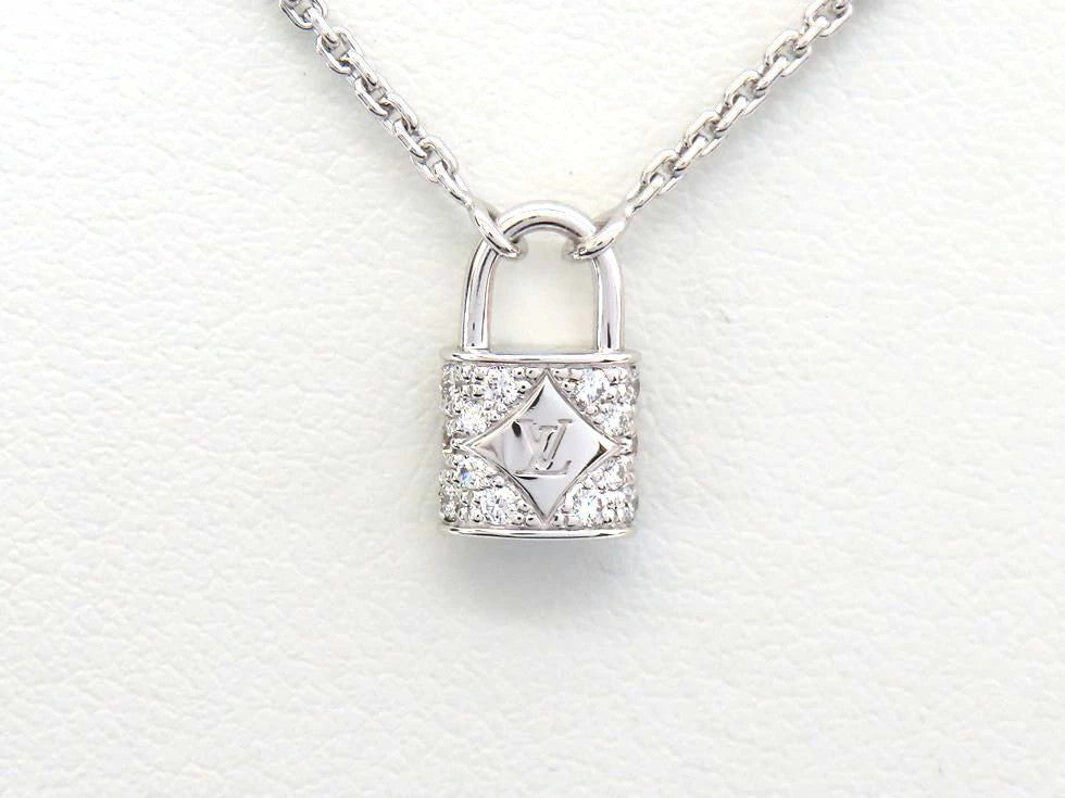 Louis Vuitton Q93560 Diamond Lockit Xs Pendant Necklace K18Wg