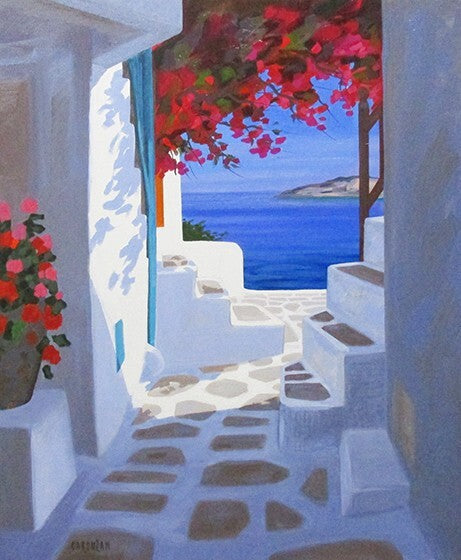 Jean-Claude Carsuzan "To The Sea" Oil Painting On