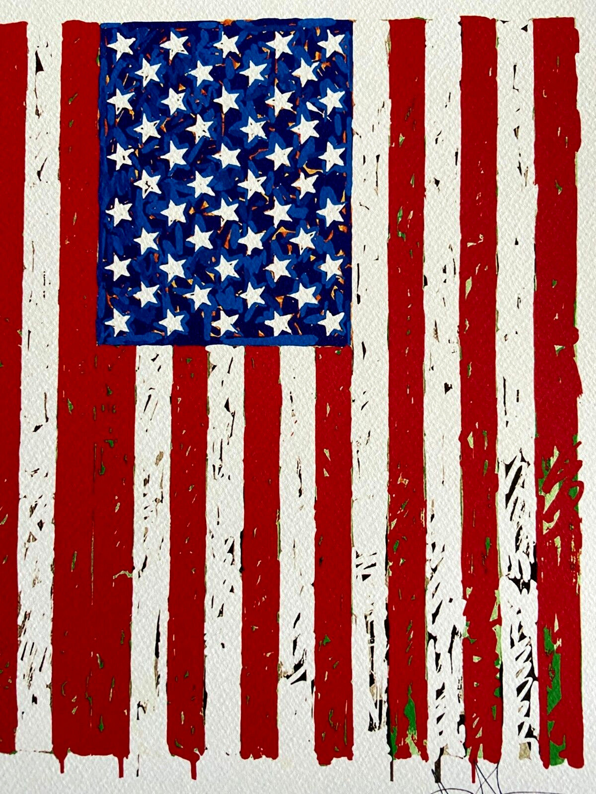 Jasper Johns Lithograph Coa Signed Op Numbered In