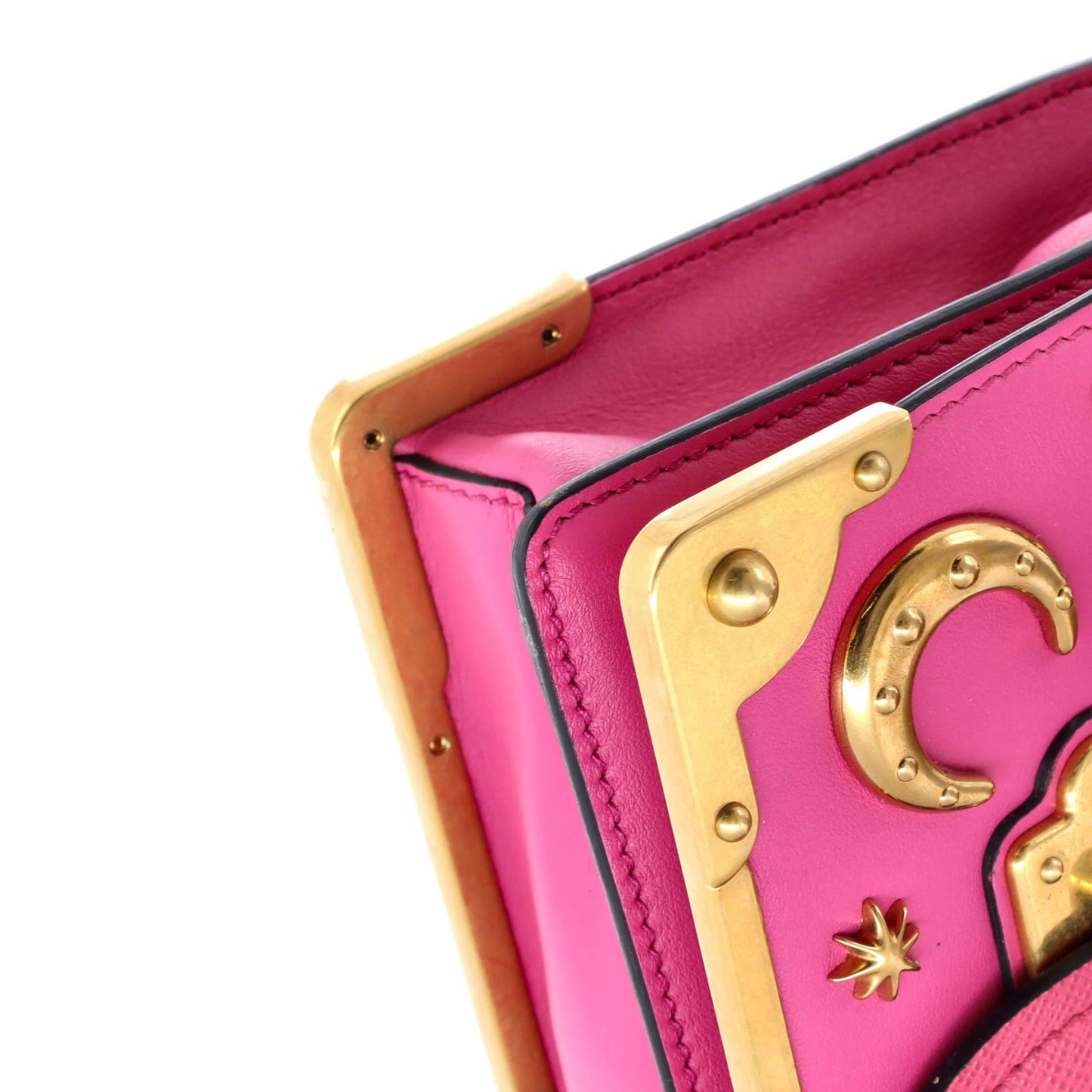 Prada Cahier Crossbody Bag Embellished Leather Small